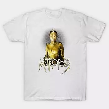 T Shirt Women Metropolis Maria Harajuku Print Kawaii Tshirt Summer Short Sleeve Female T-Shirt Top Tee S