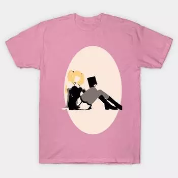 T Shirt Women Misa Harajuku Print Kawaii Tshirt Summer Short Sleeve Female T-Shirt Top Tee S розовый