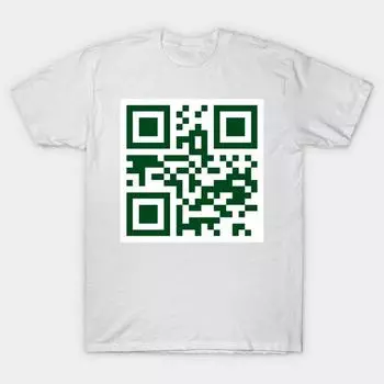 T Shirt Women Mkebucks Qr Harajuku Print Kawaii Tshirt Summer Short Sleeve Female T-Shirt Top Tee S белый