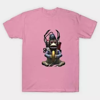 T Shirt Women Monky Booom T Shirt Harajuku Print Kawaii Tshirt Summer Short Sleeve Female T-Shirt Top Tee S розовый