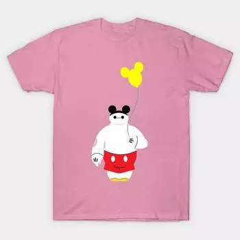 T Shirt Women Mousy Max Harajuku Print Kawaii Tshirt Summer Short Sleeve Female T-Shirt Top Tee S розовый