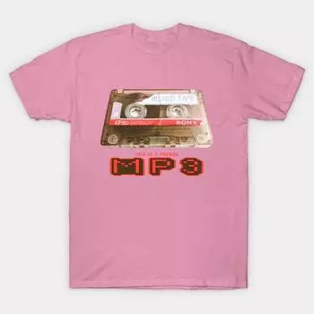 T Shirt Women Mp3 Harajuku Print Kawaii Tshirt Summer Short Sleeve Female T-Shirt Top Tee S