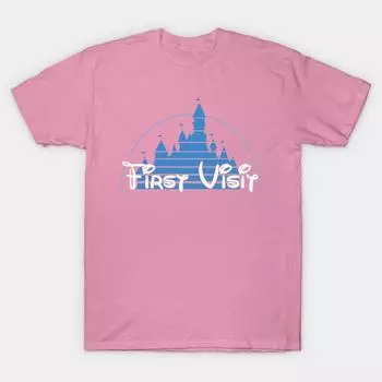 T Shirt Women My First Visit Harajuku Print Kawaii Tshirt Summer Short Sleeve Female T-Shirt Top Tee S