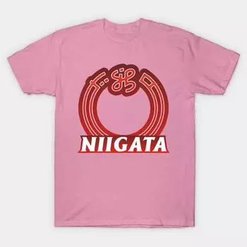 T Shirt Women Niigata Prefecture Japanese Symbol Harajuku Print Kawaii Tshirt Summer Short Sleeve Female T-Shirt Top Tee S розовый