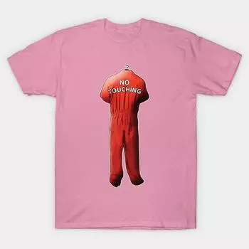 T Shirt Women No Touching Harajuku Print Kawaii Tshirt Summer Short Sleeve Female T-Shirt Top Tee S розовый