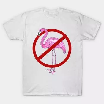 T Shirt Women Not A Flamingo Harajuku Print Kawaii Tshirt Summer Short Sleeve Female T-Shirt Top Tee S белый