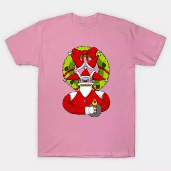 T Shirt Women Not So Merry X Mas Harajuku Print Kawaii Tshirt Summer Short Sleeve Female T-Shirt Top Tee S розовый