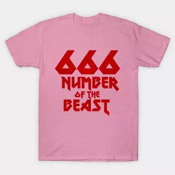 T Shirt Women Number Of The Beast Harajuku Print Kawaii Tshirt Summer Short Sleeve Female T-Shirt Top Tee S розовый