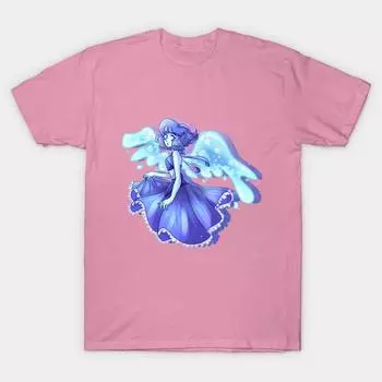 T Shirt Women Ocean Gem Harajuku Print Kawaii Tshirt Summer Short Sleeve Female T-Shirt Top Tee S розовый