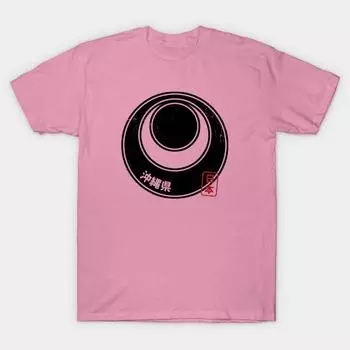 T Shirt Women Okinawa Japanese Prefecture Design Harajuku Print Kawaii Tshirt Summer Short Sleeve Female T-Shirt Top Tee S розовый