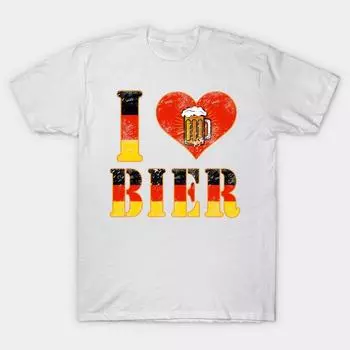T Shirt Women Oktoberfest I Heart German Bier Germany T Shirt Harajuku Print Kawaii Tshirt Summer Short Sleeve Female T-Shirt Top Tee S розовый
