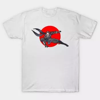 T Shirt Women Oni Samurai Harajuku Print Kawaii Tshirt Summer Short Sleeve Female T-Shirt Top Tee S белый