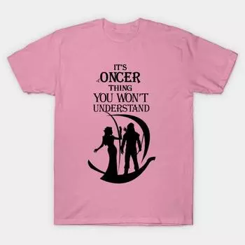 T Shirt Women Ouat T Shirt. Outlaw Queen Harajuku Print Kawaii Tshirt Summer Short Sleeve Female T-Shirt Top Tee S розовый