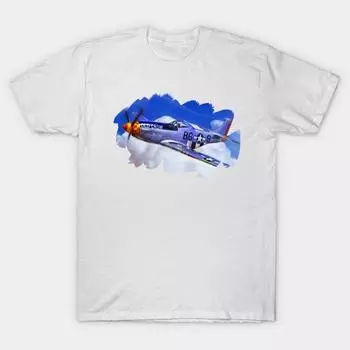 T Shirt Women P51 Fighter Harajuku Print Kawaii Tshirt Summer Short Sleeve Female T-Shirt Top Tee S