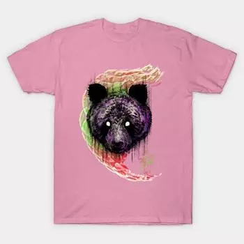 T Shirt Women Panda Head Harajuku Print Kawaii Tshirt Summer Short Sleeve Female T-Shirt Top Tee S