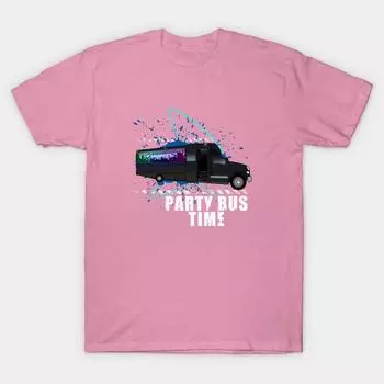 T Shirt Women Party Bus Time Harajuku Print Kawaii Tshirt Summer Short Sleeve Female T-Shirt Top Tee S