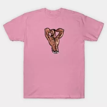 T Shirt Women Pin Up Man Harajuku Print Kawaii Tshirt Summer Short Sleeve Female T-Shirt Top Tee S розовый