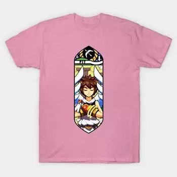 T Shirt Women Pit Harajuku Print Kawaii Tshirt Summer Short Sleeve Female T-Shirt Top Tee S розовый