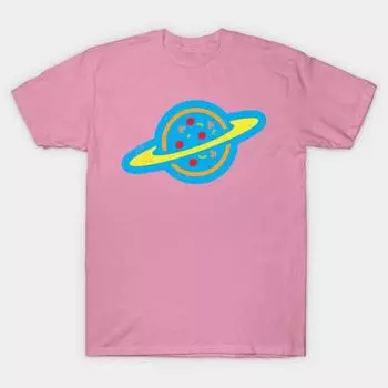 T Shirt Women Pizza Planet Full Color Harajuku Print Kawaii Tshirt Summer Short Sleeve Female T-Shirt Top Tee S