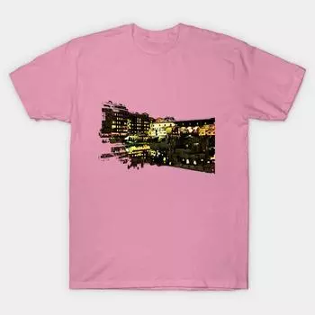 T Shirt Women Ponte Vecchio Harajuku Print Kawaii Tshirt Summer Short Sleeve Female T-Shirt Top Tee S