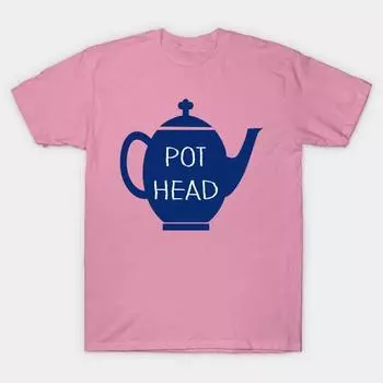 T Shirt Women Pot Head Harajuku Print Kawaii Tshirt Summer Short Sleeve Female T-Shirt Top Tee S розовый