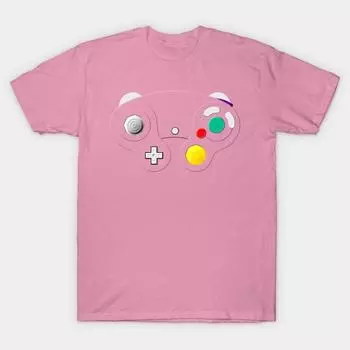T Shirt Women Press My Buttons Collection Gamecube Harajuku Print Kawaii Tshirt Summer Short Sleeve Female T-Shirt Top Tee S розовый