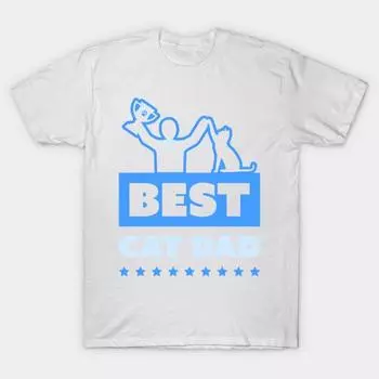 T Shirt Women Proud Cat Dad Harajuku Print Kawaii Tshirt Summer Short Sleeve Female T-Shirt Top Tee S розовый