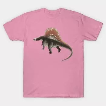 T Shirt Women Pseudosuchia Ctenosauriscus Harajuku Print Kawaii Tshirt Summer Short Sleeve Female T-Shirt Top Tee S розовый