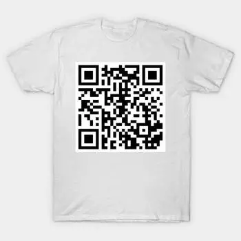 T Рубашка женщин Qr Rick Rolled Harajuku Печать Кавайи Футболка Летний короткий рукав женский футболка Top Tee S