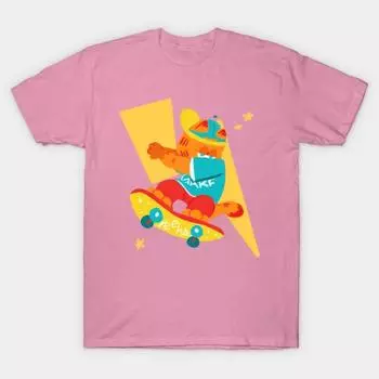 T Shirt Women Radical Harajuku Print Kawaii Tshirt Summer Short Sleeve Female T-Shirt Top Tee S розовый