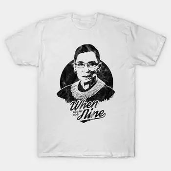 T Shirt Women Rbg Ruth Bader Ginsburg Distressed When There Are Harajuku Print Kawaii Tshirt Summer Short Sleeve Female T-Shirt Top Tee S розовый