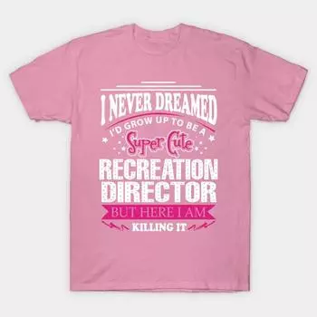 T Shirt Women Recreation Director Harajuku Print Kawaii Tshirt Summer Short Sleeve Female T-Shirt Top Tee S розовый