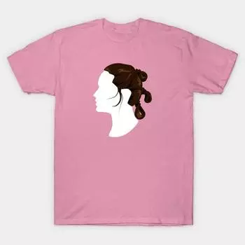 T Shirt Women Rey Harajuku Print Kawaii Tshirt Summer Short Sleeve Female T-Shirt Top Tee S розовый