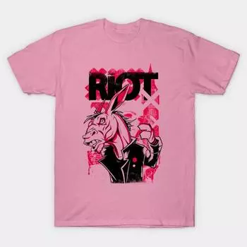 T Shirt Women Riot Donkey Harajuku Print Kawaii Tshirt Summer Short Sleeve Female T-Shirt Top Tee S