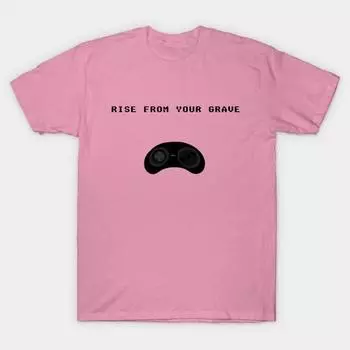 T Shirt Women Rise From Your Grave Harajuku Print Kawaii Tshirt Summer Short Sleeve Female T-Shirt Top Tee S розовый