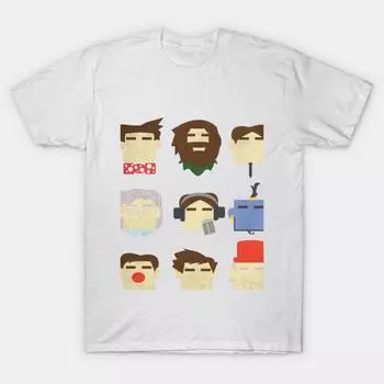 T Shirt Women Robins Faces Harajuku Print Kawaii Tshirt Summer Short Sleeve Female T-Shirt Top Tee S