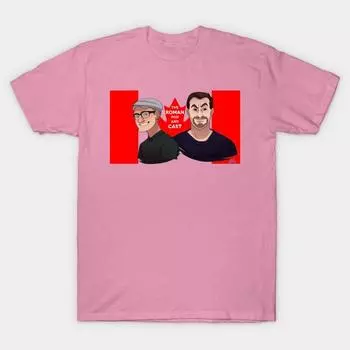 T Shirt Women Roman Pod And Cast Canada Harajuku Print Kawaii Tshirt Summer Short Sleeve Female T-Shirt Top Tee S розовый