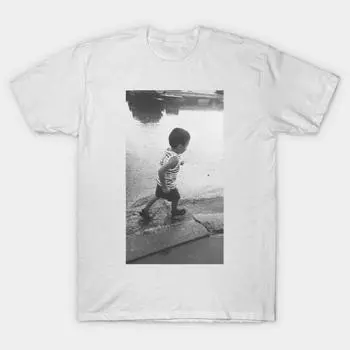 T Shirt Women Run Boy Run Harajuku Print Kawaii Tshirt Summer Short Sleeve Female T-Shirt Top Tee S белый