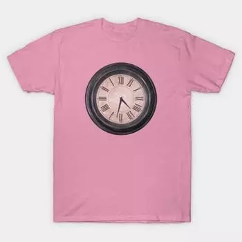 T Shirt Women Running Out Of Time Harajuku Print Kawaii Tshirt Summer Short Sleeve Female T-Shirt Top Tee S розовый