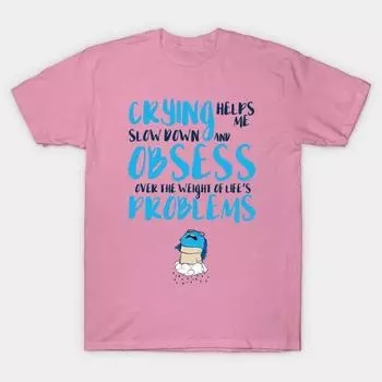 T Shirt Women Sadness Harajuku Print Kawaii Tshirt Summer Short Sleeve Female T-Shirt Top Tee S