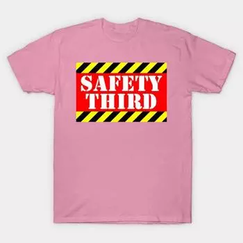T Shirt Women Safety Third Harajuku Print Kawaii Tshirt Summer Short Sleeve Female T-Shirt Top Tee S розовый