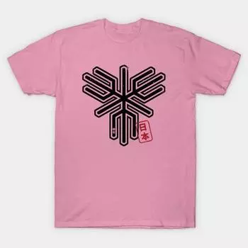 T Shirt Women Sakai City Japanese Municipality Design Harajuku Print Kawaii Tshirt Summer Short Sleeve Female T-Shirt Top Tee S розовый