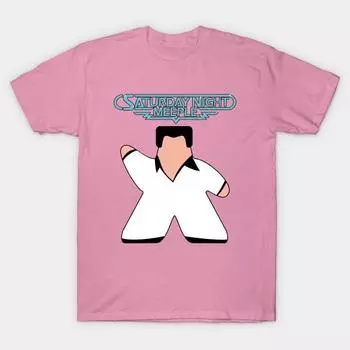 T Shirt Women Saturday Night Meeple Harajuku Print Kawaii Tshirt Summer Short Sleeve Female T-Shirt Top Tee S