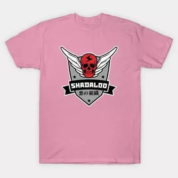 T Shirt Women Shadaloo Patch Harajuku Print Kawaii Tshirt Summer Short Sleeve Female T-Shirt Top Tee S розовый
