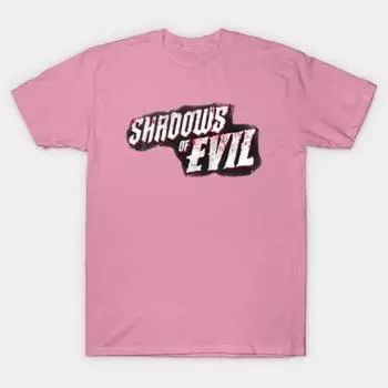 T Shirt Women Shadows Of Evil T Shirt Harajuku Print Kawaii Tshirt Summer Short Sleeve Female T-Shirt Top Tee S розовый