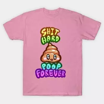 T Shirt Women Shit Hard Harajuku Print Kawaii Tshirt Summer Short Sleeve Female T-Shirt Top Tee S розовый