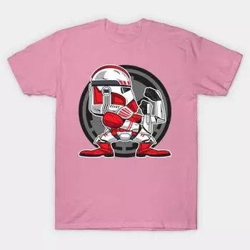 T Shirt Women Shock Trooper Harajuku Print Kawaii Tshirt Summer Short Sleeve Female T-Shirt Top Tee S розовый