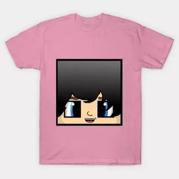 T Shirt Women Skin Face Harajuku Print Kawaii Tshirt Summer Short Sleeve Female T-Shirt Top Tee S розовый