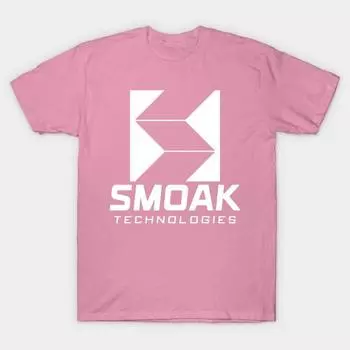 T Shirt Women Smoak Technologies Star City 2046 White Harajuku Print Kawaii Tshirt Summer Short Sleeve Female T-Shirt Top Tee S розовый