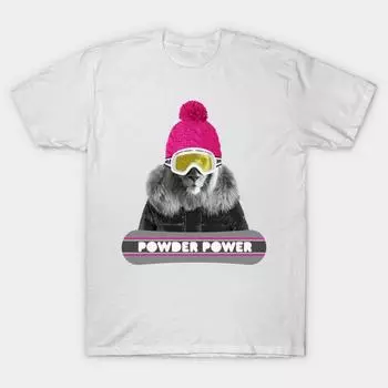 Женская футболка Сноубордист Лев Принт Харадзюку Кавайная футболка Летняя с коротким рукавом Женская футболка Топ Футболка S